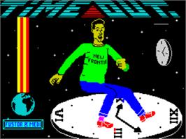 Title screen of Time Out on the Sinclair ZX Spectrum.