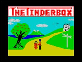Title screen of Tinderbox on the Sinclair ZX Spectrum.
