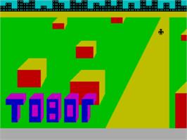 Title screen of Tobor on the Sinclair ZX Spectrum.