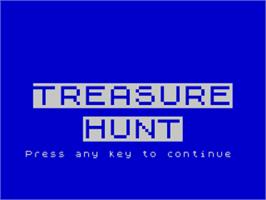 Title screen of Treasure Hunt on the Sinclair ZX Spectrum.