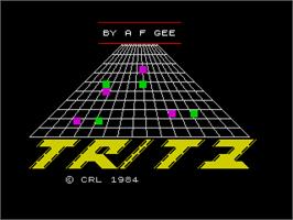 Title screen of Tritz on the Sinclair ZX Spectrum.
