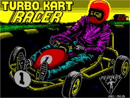 Title screen of Turbo Kart Racer on the Sinclair ZX Spectrum.