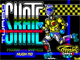 Title screen of Turbo Skate Fighter on the Sinclair ZX Spectrum.
