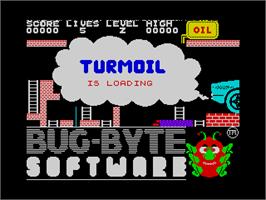 Title screen of Turmoil on the Sinclair ZX Spectrum.