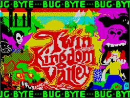 Title screen of Twin Kingdom Valley on the Sinclair ZX Spectrum.