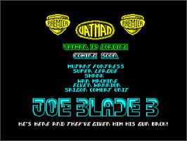 Title screen of Vatman on the Sinclair ZX Spectrum.