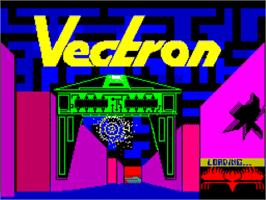 Title screen of Vectron on the Sinclair ZX Spectrum.