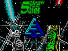Title screen of Vega Solaris on the Sinclair ZX Spectrum.
