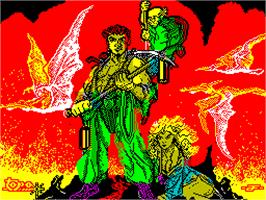 Title screen of Viaje Al Centro De La Tierra on the Sinclair ZX Spectrum.