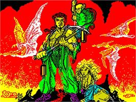 Title screen of Viaje Al Centro De La Tierra - Version Extendida on the Sinclair ZX Spectrum.