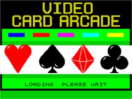 Title screen of Video Card Arcade on the Sinclair ZX Spectrum.