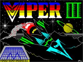 Title screen of Viper 3 on the Sinclair ZX Spectrum.