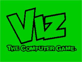 Title screen of Viz - The Game on the Sinclair ZX Spectrum.