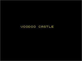 Title screen of Voodoo Castle on the Sinclair ZX Spectrum.