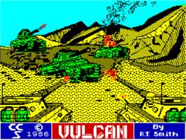 Title screen of Vulcan - The Tunisian Campaign on the Sinclair ZX Spectrum.
