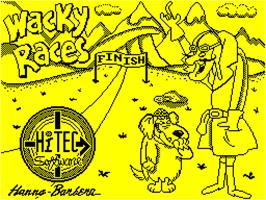 Title screen of Wacky Races on the Sinclair ZX Spectrum.