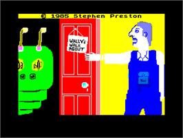 Title screen of Wally's Walkabout on the Sinclair ZX Spectrum.
