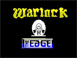 Title screen of Warlock on the Sinclair ZX Spectrum.
