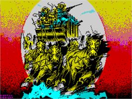 Title screen of Wells & Fargo on the Sinclair ZX Spectrum.