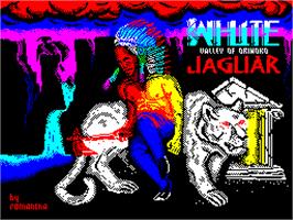 Title screen of White Jaguar on the Sinclair ZX Spectrum.