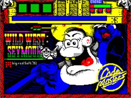 Title screen of Wild West Seymour on the Sinclair ZX Spectrum.