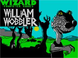 Title screen of William Wobbler on the Sinclair ZX Spectrum.