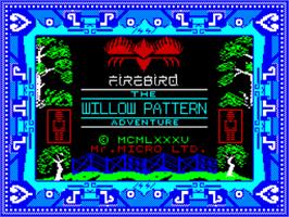 Title screen of Willow Pattern on the Sinclair ZX Spectrum.