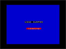 Title screen of Wind Surfer on the Sinclair ZX Spectrum.