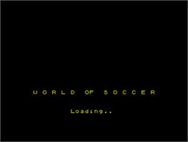 Title screen of World Soccer on the Sinclair ZX Spectrum.