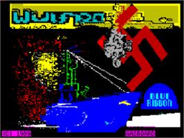 Title screen of Wulfpack on the Sinclair ZX Spectrum.