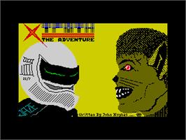 Title screen of Xtroth - The Adventure on the Sinclair ZX Spectrum.