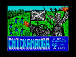 Title screen of Yankee on the Sinclair ZX Spectrum.