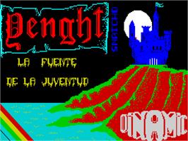 Title screen of Yenght - La Fuente De La Juventud on the Sinclair ZX Spectrum.