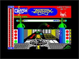 Title screen of Zanthrax on the Sinclair ZX Spectrum.