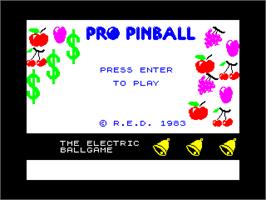 Title screen of Zipper Flipper on the Sinclair ZX Spectrum.
