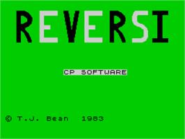 Title screen of Zx Reversi on the Sinclair ZX Spectrum.
