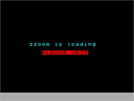 Title screen of Zzoom on the Sinclair ZX Spectrum.