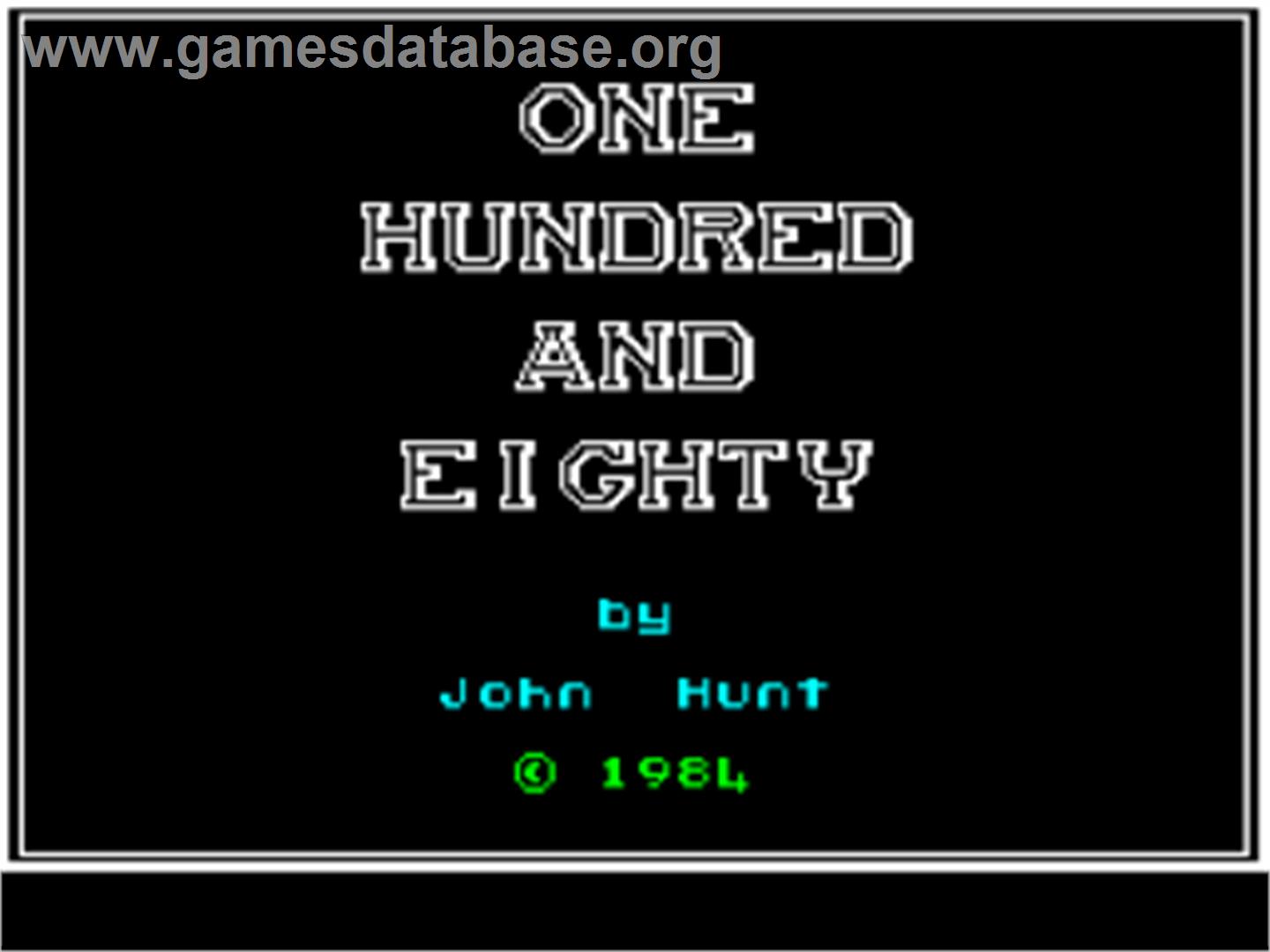 180 - Sinclair ZX Spectrum - Artwork - Title Screen