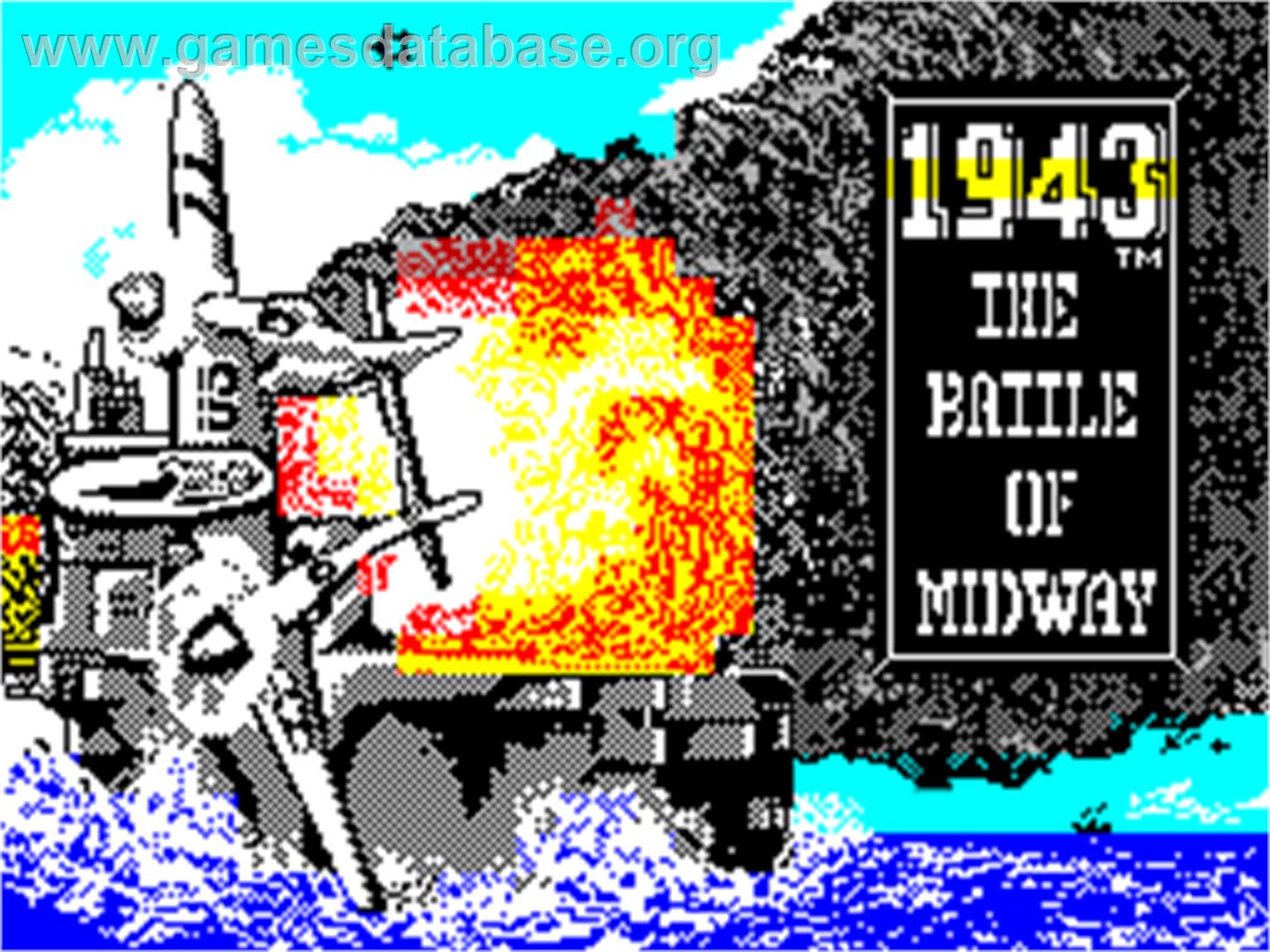 1943: The Battle of Midway - Sinclair ZX Spectrum - Artwork - Title Screen