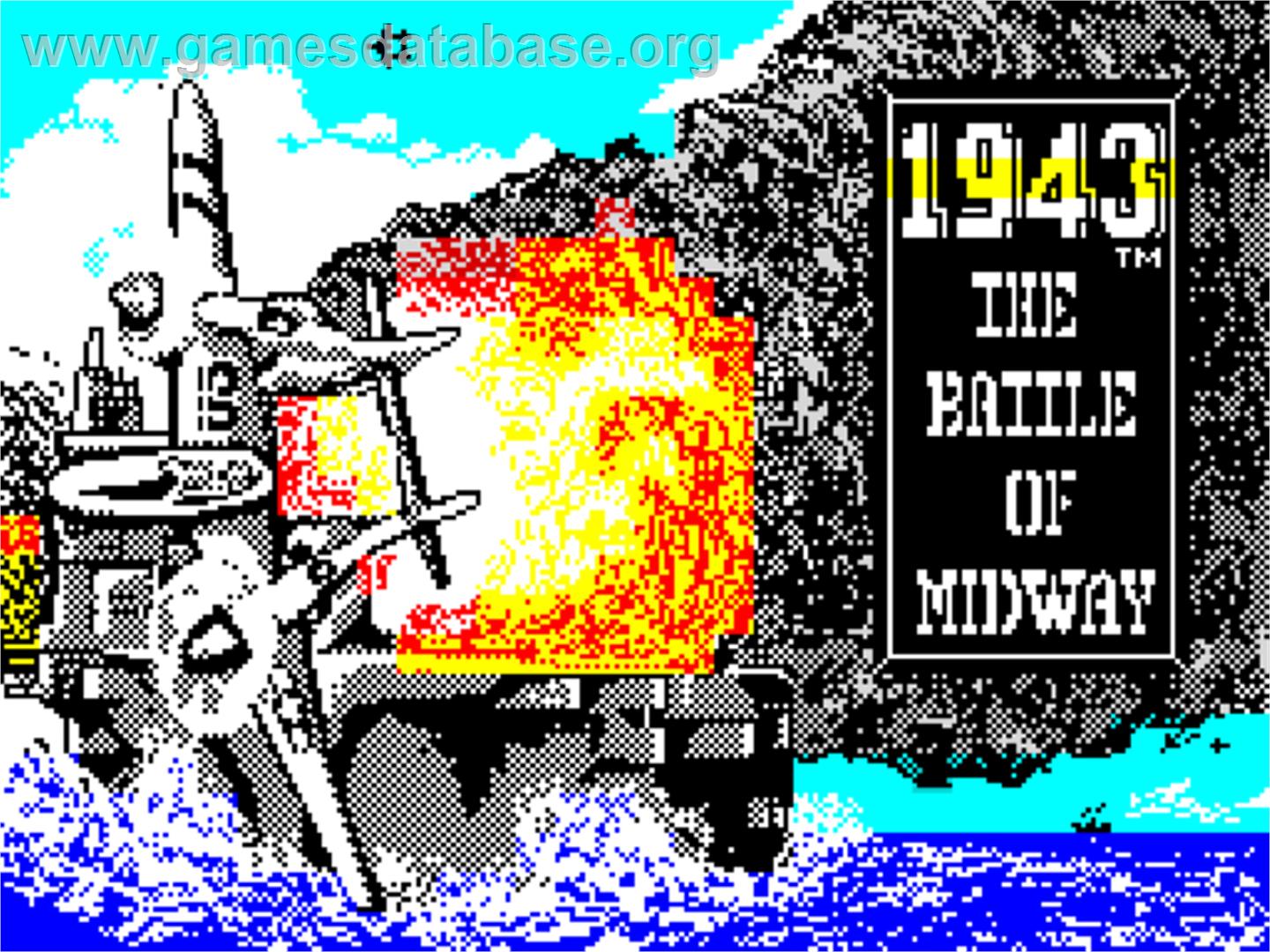 1943 - The Battle Of Midway - Sinclair ZX Spectrum - Artwork - Title Screen