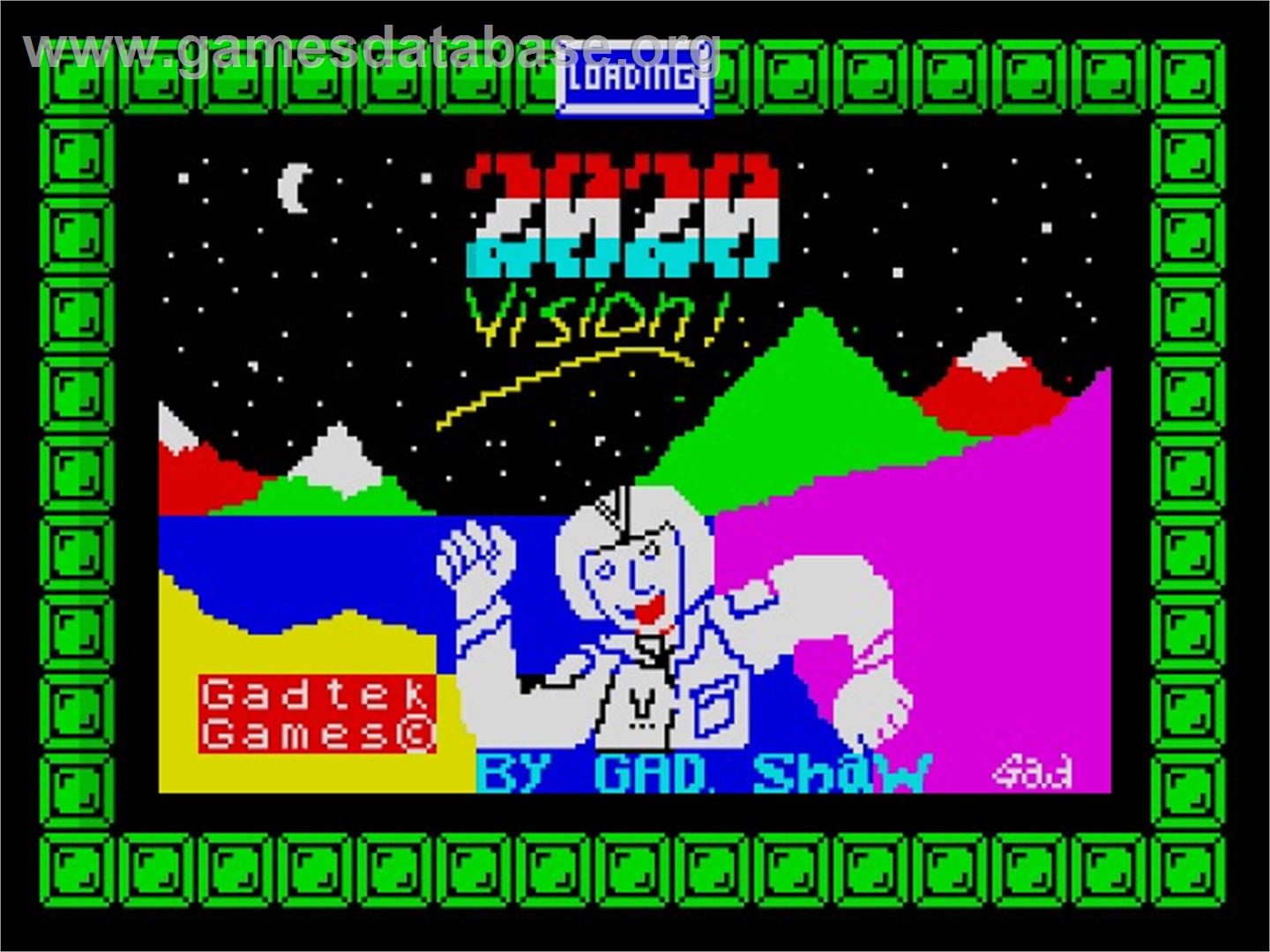 20-20 Vision - Sinclair ZX Spectrum - Artwork - Title Screen