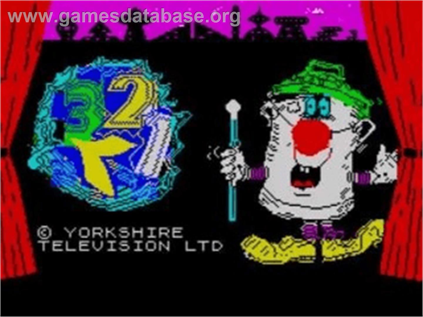 3-2-1 - Sinclair ZX Spectrum - Artwork - Title Screen