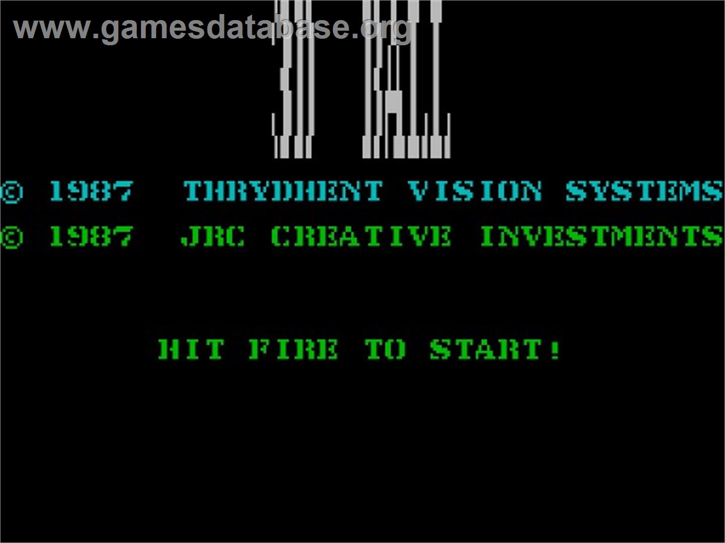 3d Ball - Sinclair ZX Spectrum - Artwork - Title Screen
