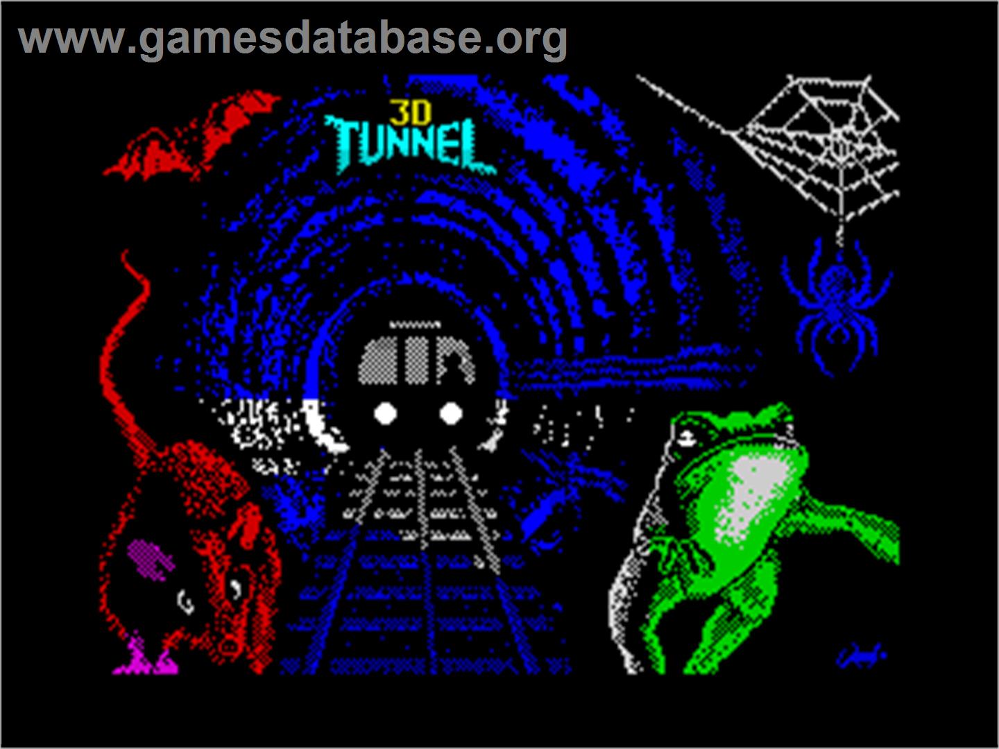 3d Tunnel - Sinclair ZX Spectrum - Artwork - Title Screen