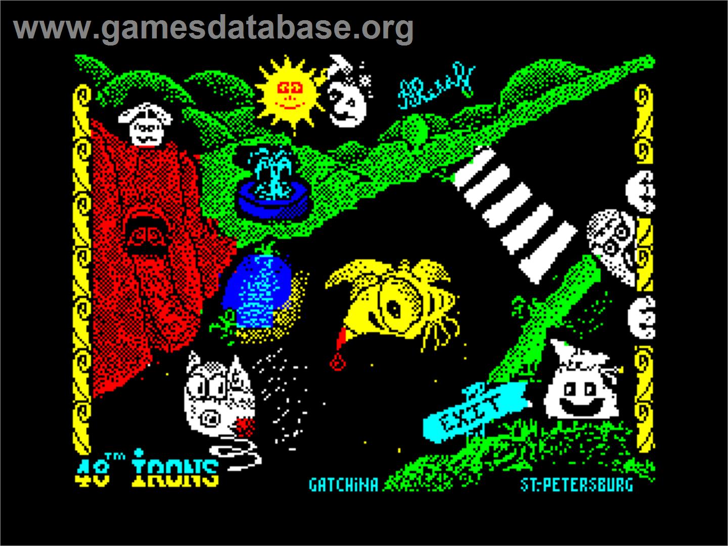 48 Irons - Sinclair ZX Spectrum - Artwork - Title Screen