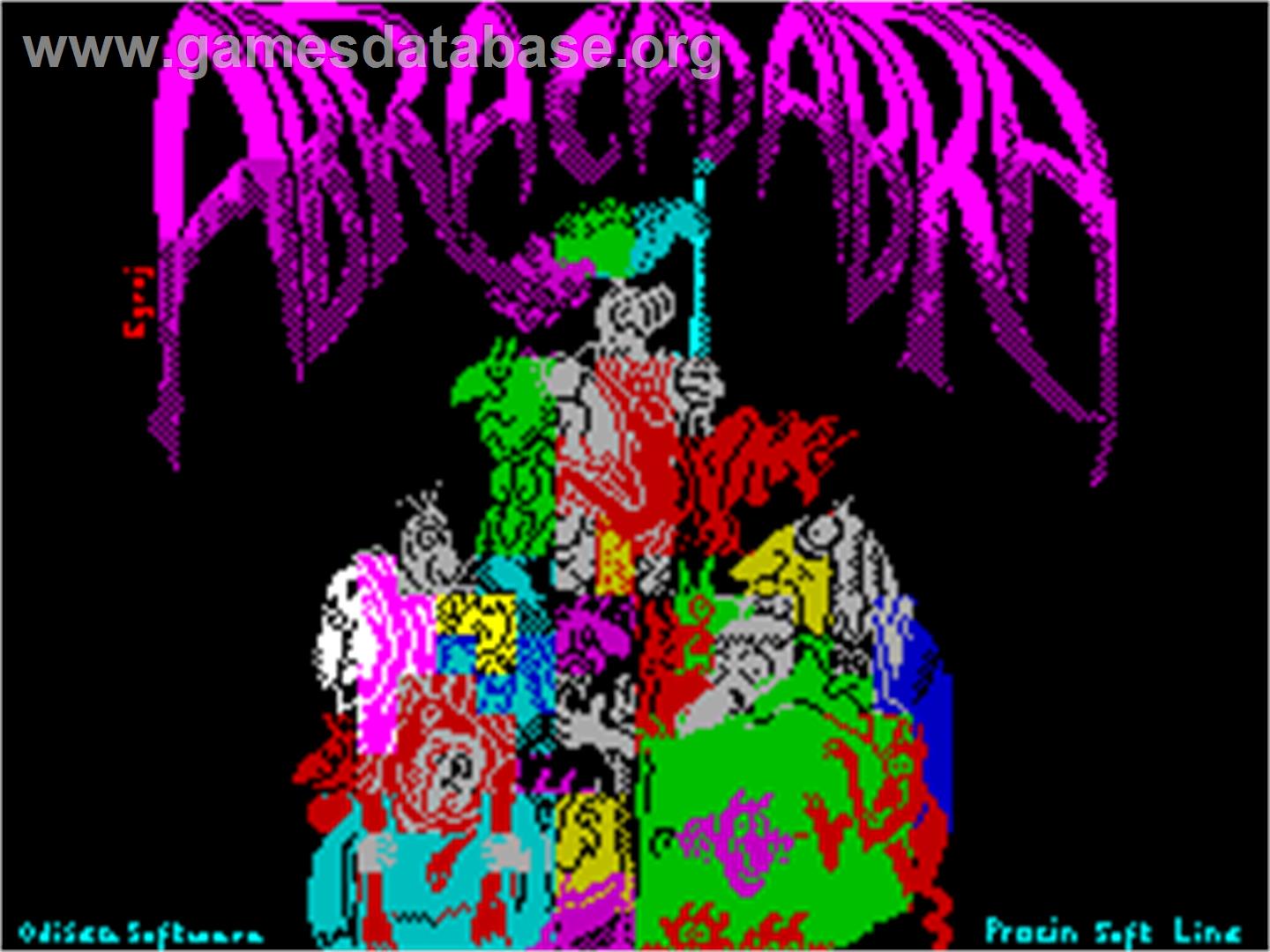 Abracadabra - Sinclair ZX Spectrum - Artwork - Title Screen