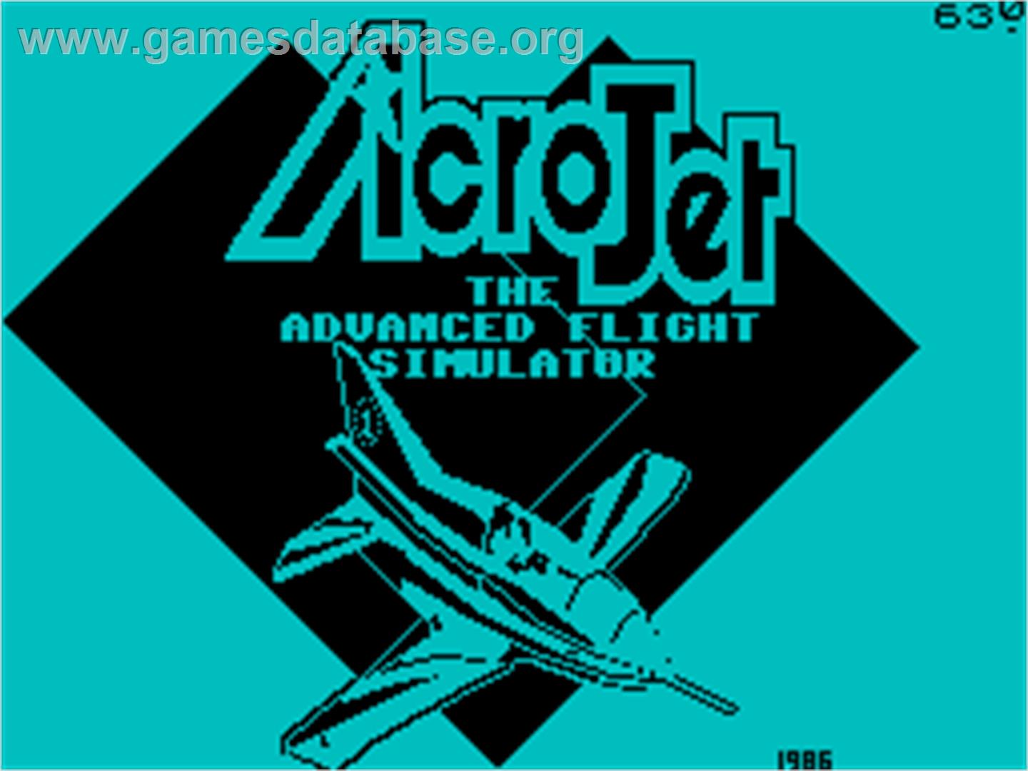 Acrojet - Sinclair ZX Spectrum - Artwork - Title Screen