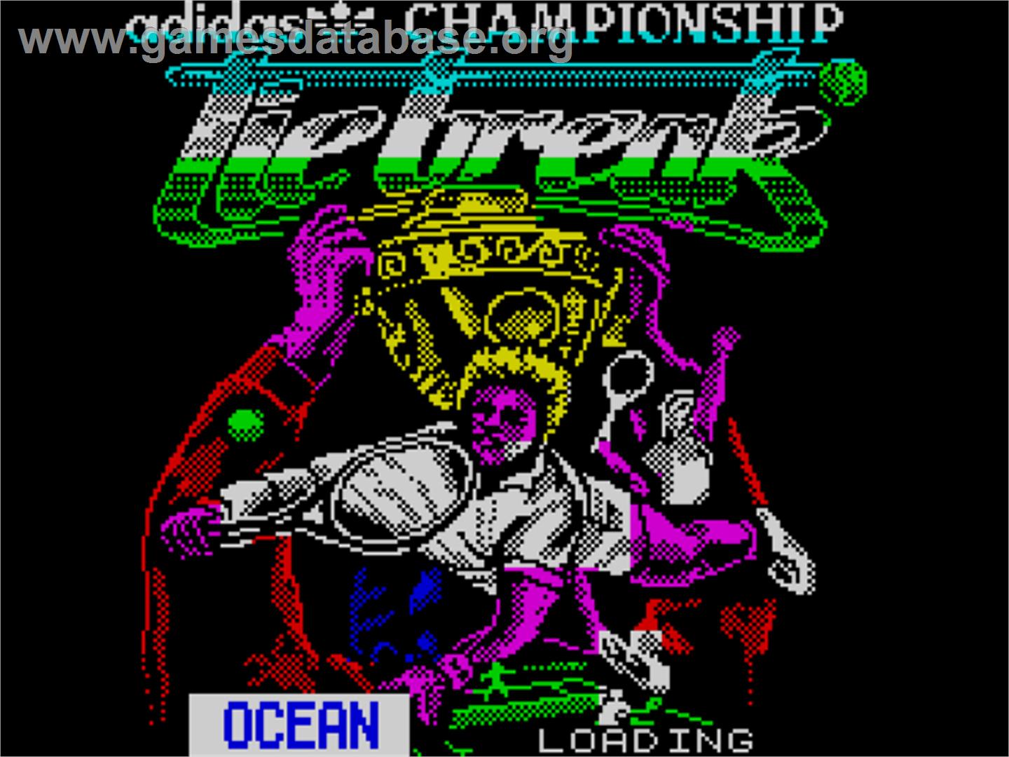 Adidas Championship Tie-Break - Sinclair ZX Spectrum - Artwork - Title Screen