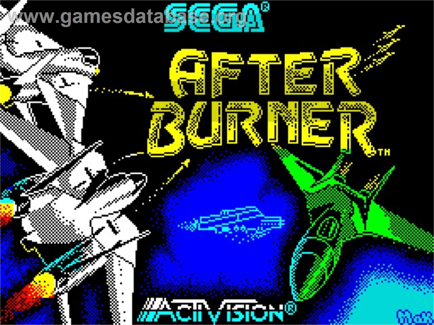 After Burner - Sinclair ZX Spectrum - Artwork - Title Screen