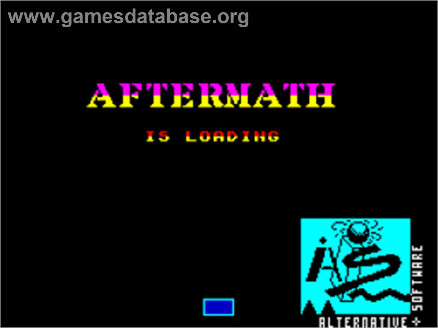 Aftermath - Sinclair ZX Spectrum - Artwork - Title Screen